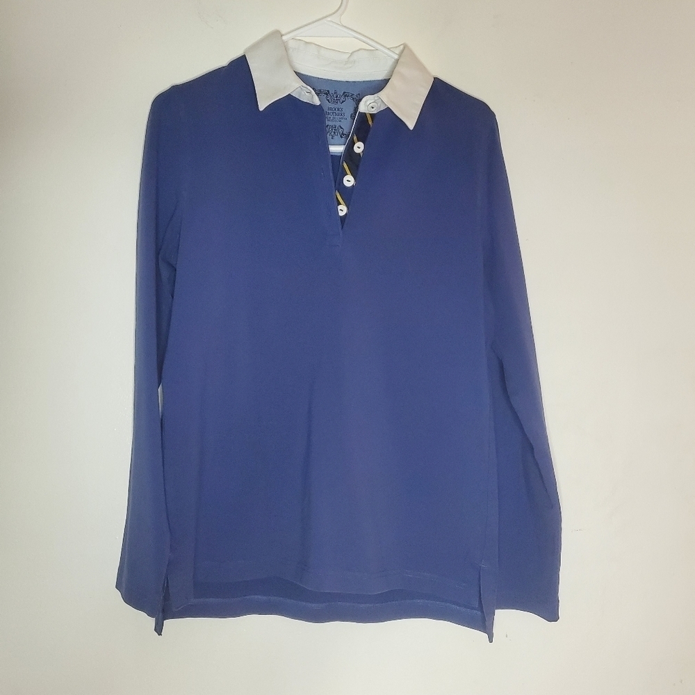 Brooks Brothers Classic Polo Shirt Size Medium Womens Preppy Shirt